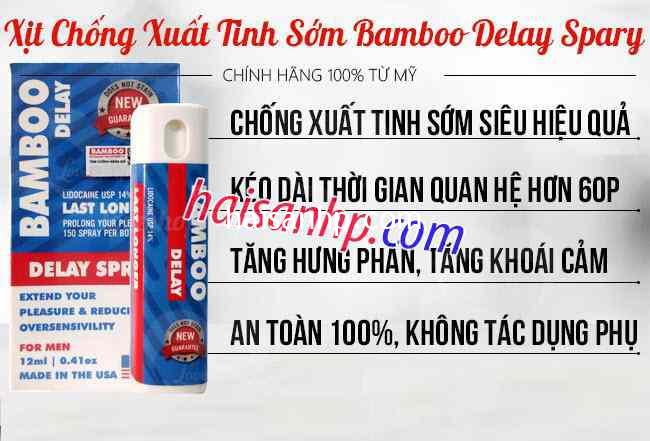 Xit Chong Xuat Tinh Som BamBoo Delay Spray Chai 12ml 5 - bao cao su sextoy Hải Phòng